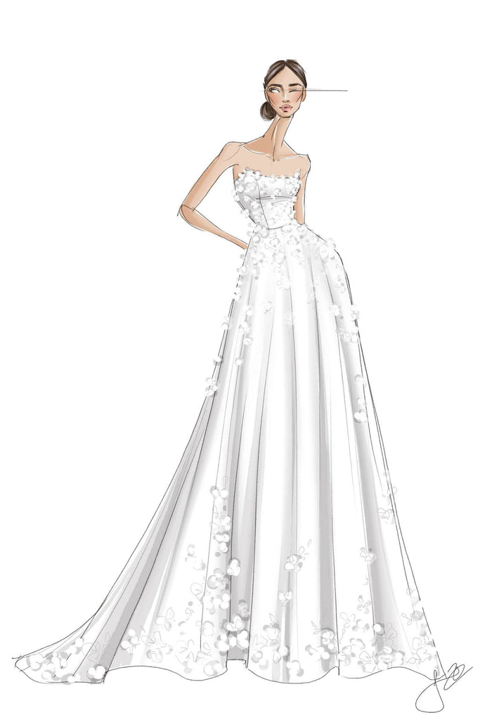 fall 2024 bridal couture sketch