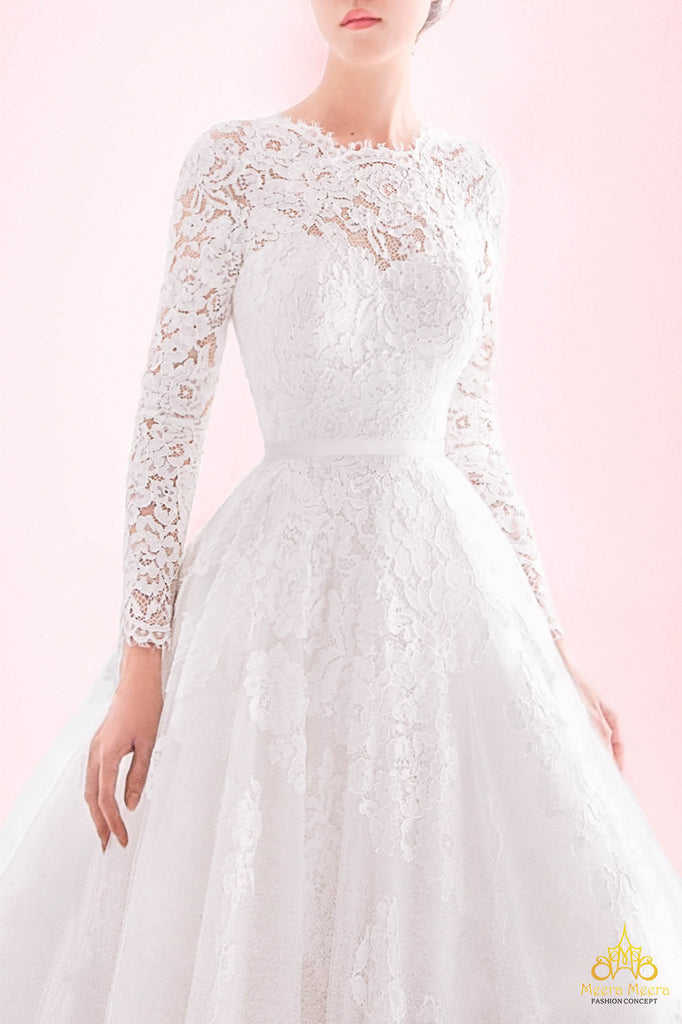 best garden lace wedding dress