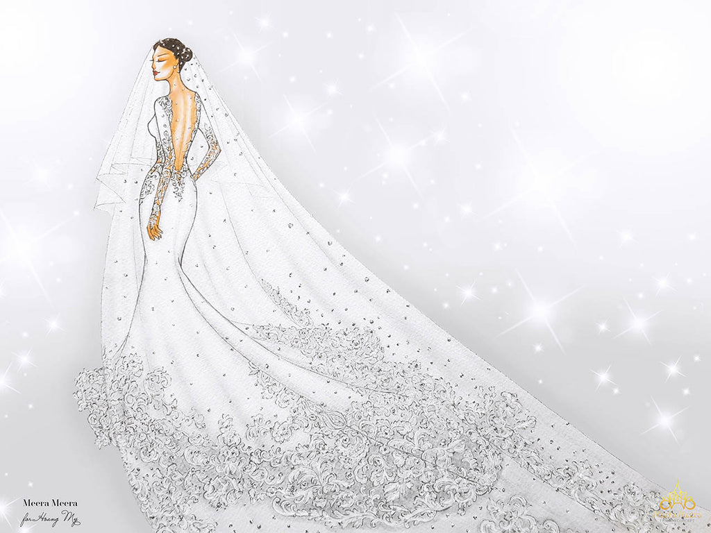 couture wedding dress sketch