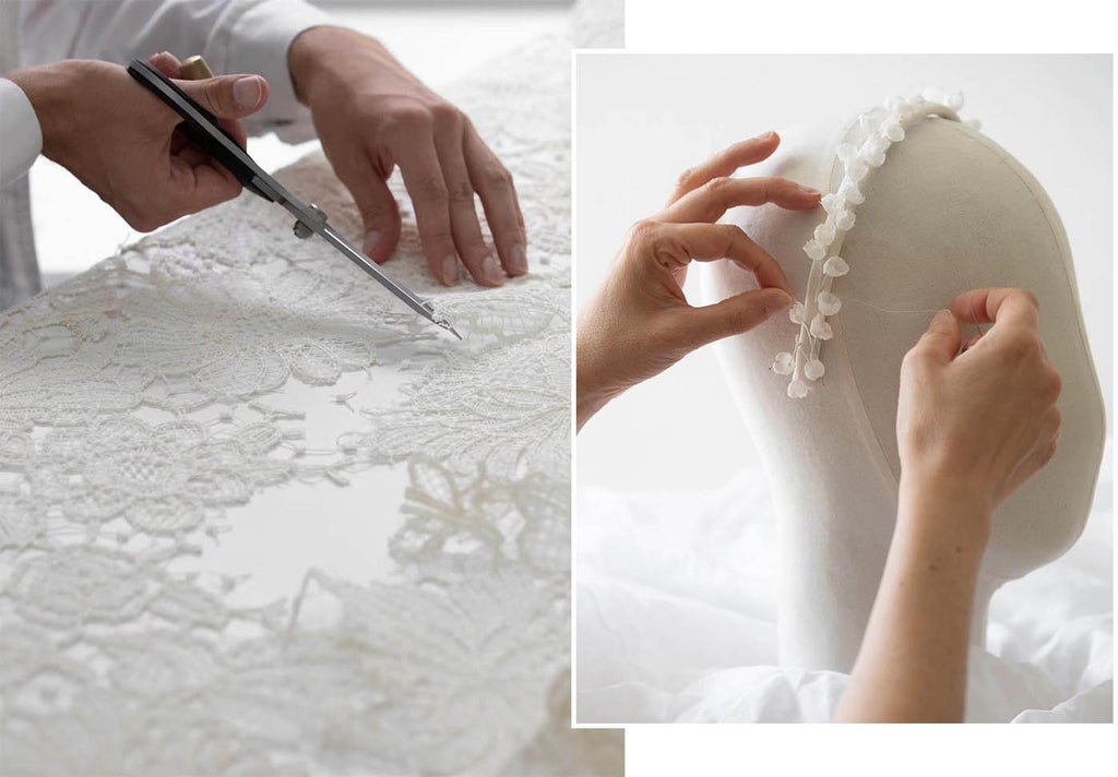 quy trình thiết kế may đo áo cưới dior
