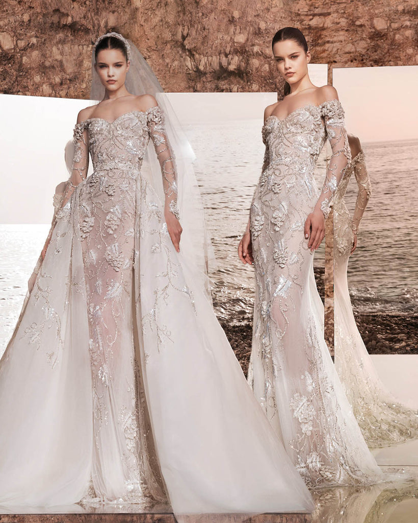 overskirt wedding gown spring 2025