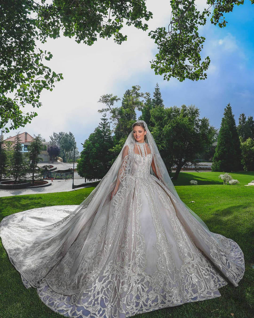 haute couture wedding veil by elie saab