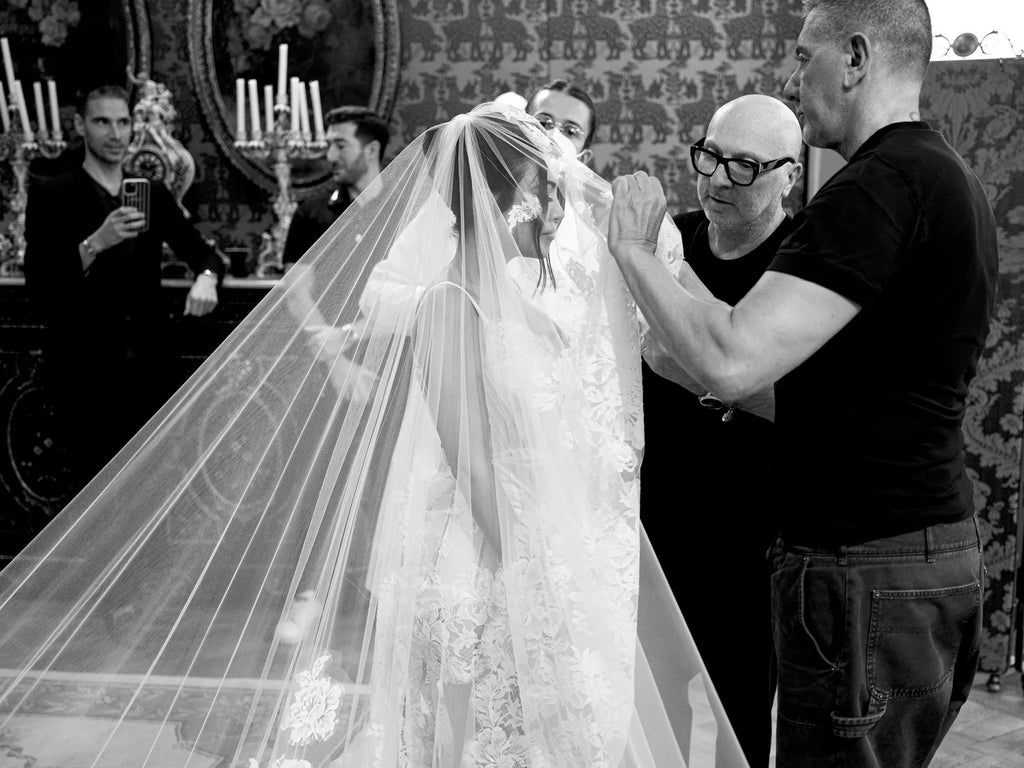 Kourtney Kardashian in Dolce & Gabbana wedding dress