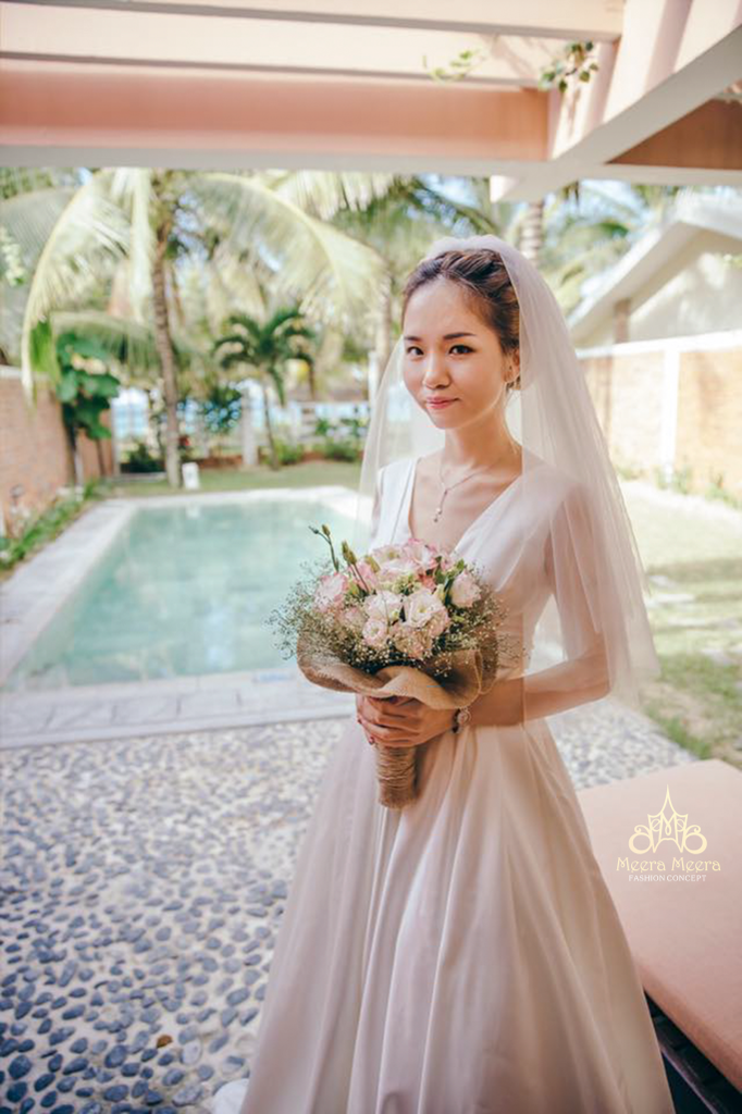 Áo cưới công chúa Meera Meera Fashion Concept. Địa chỉ may áo cươi công chúa đẹp Sài Gòn. Áo cưới cao cấp Meera Meera Bridal.