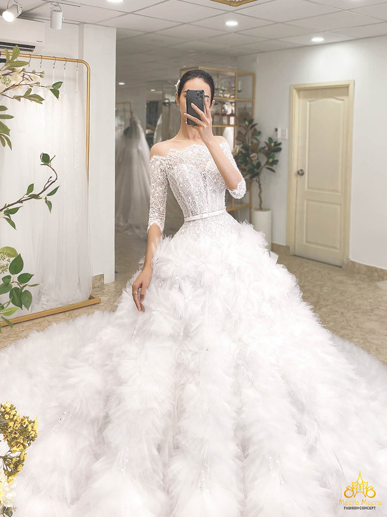 most beautiful indoor wedding dress