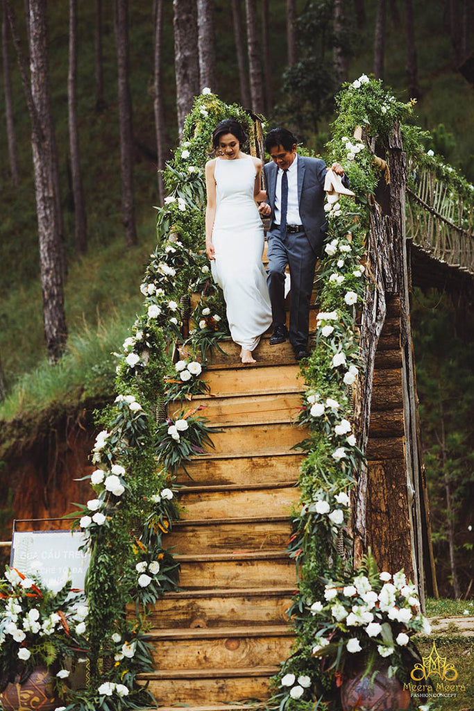 outdoor wedding ceremony in da lat