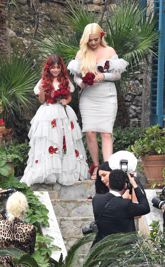 Penelope Disick and Alabama Barker in Kourtney Travis wedding