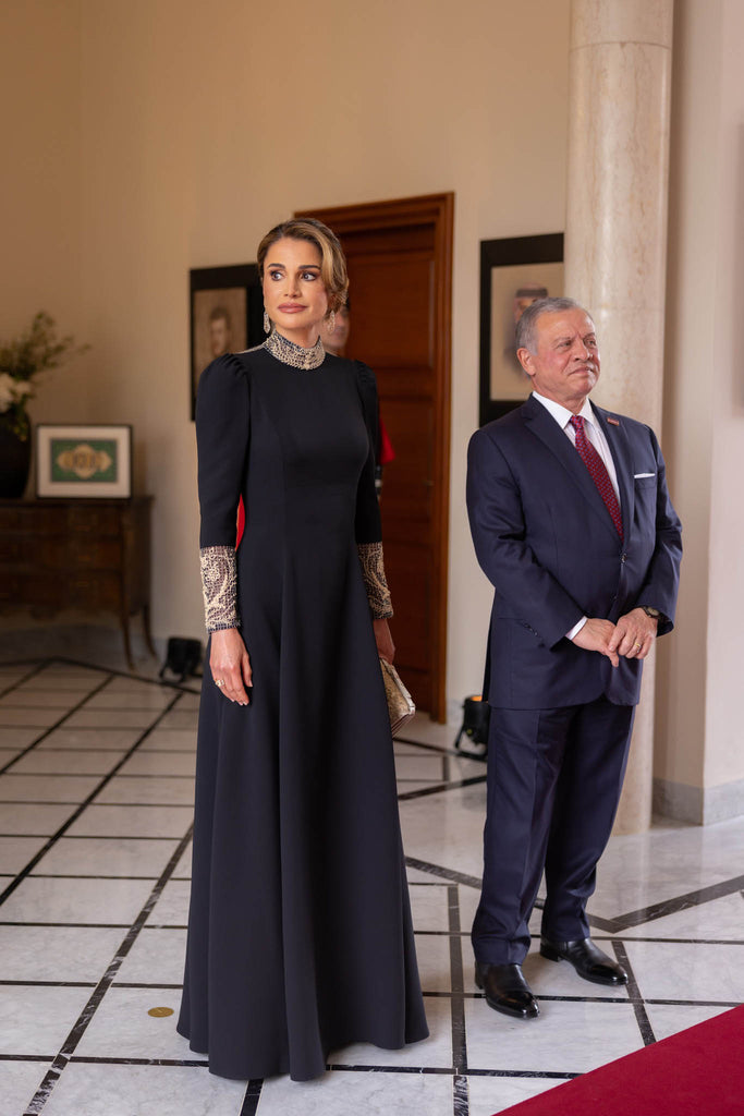 queen rania in dior gown