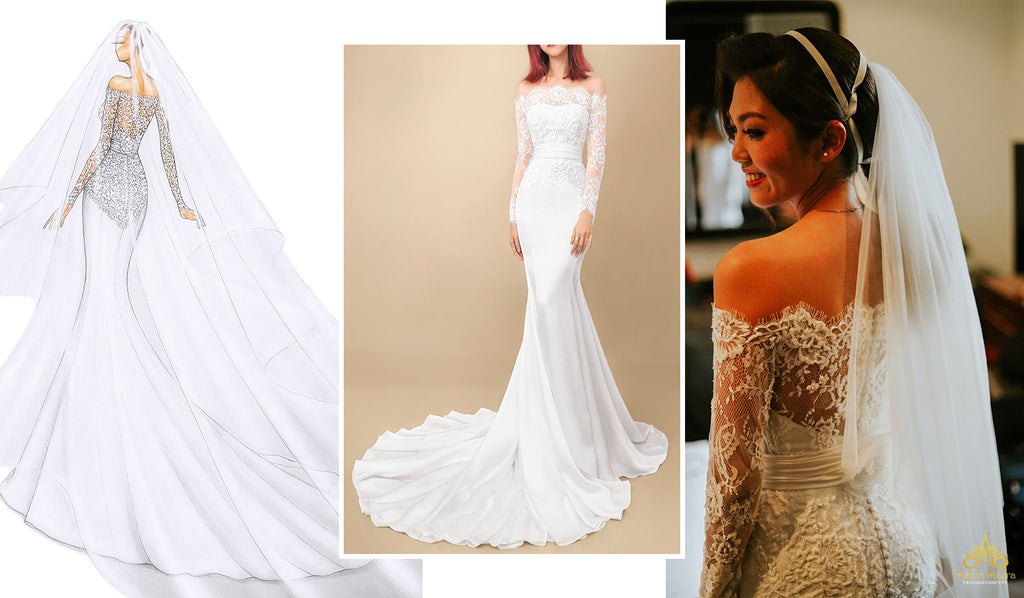 quy trình thiết kế may áo cưới Meera Meera Fashion Concept