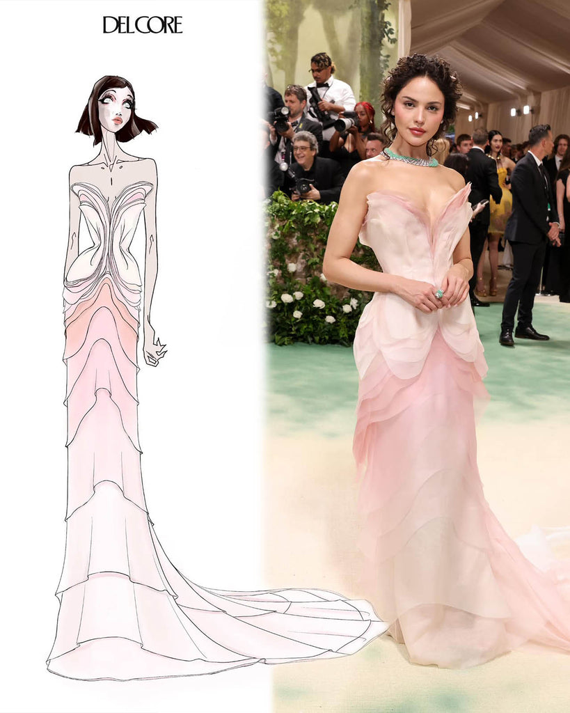 minimalist met gala wedding dress