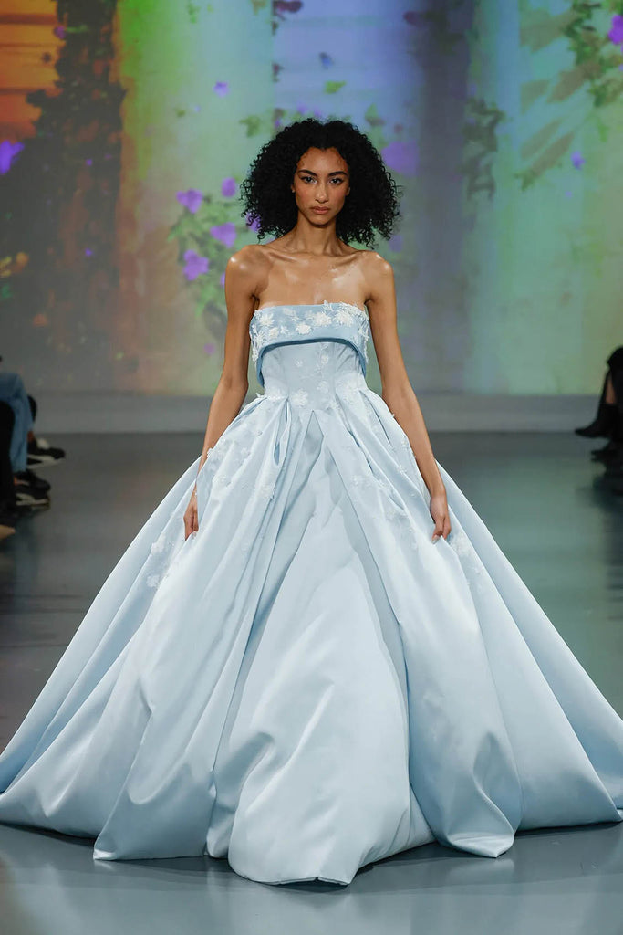 something blue wedding dress spring 2025