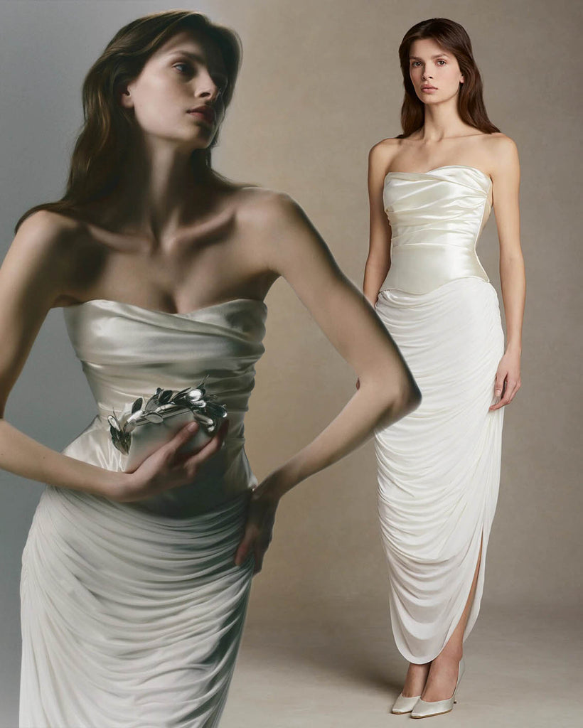 draped wedding gown spring summer 2025