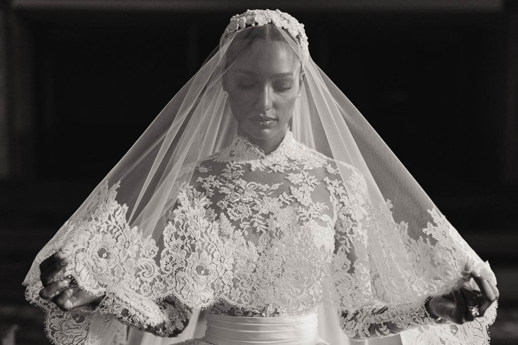 celebrity wedding veils