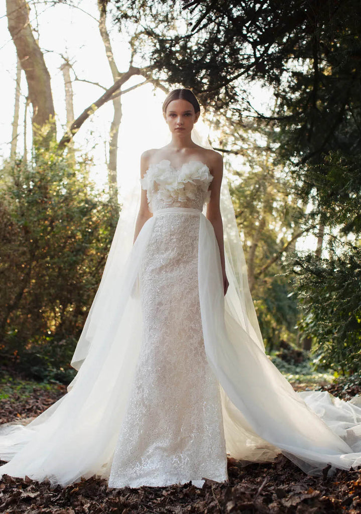 váy cưới đi biển 2 trong 1 Elie Saab Bridal 2023