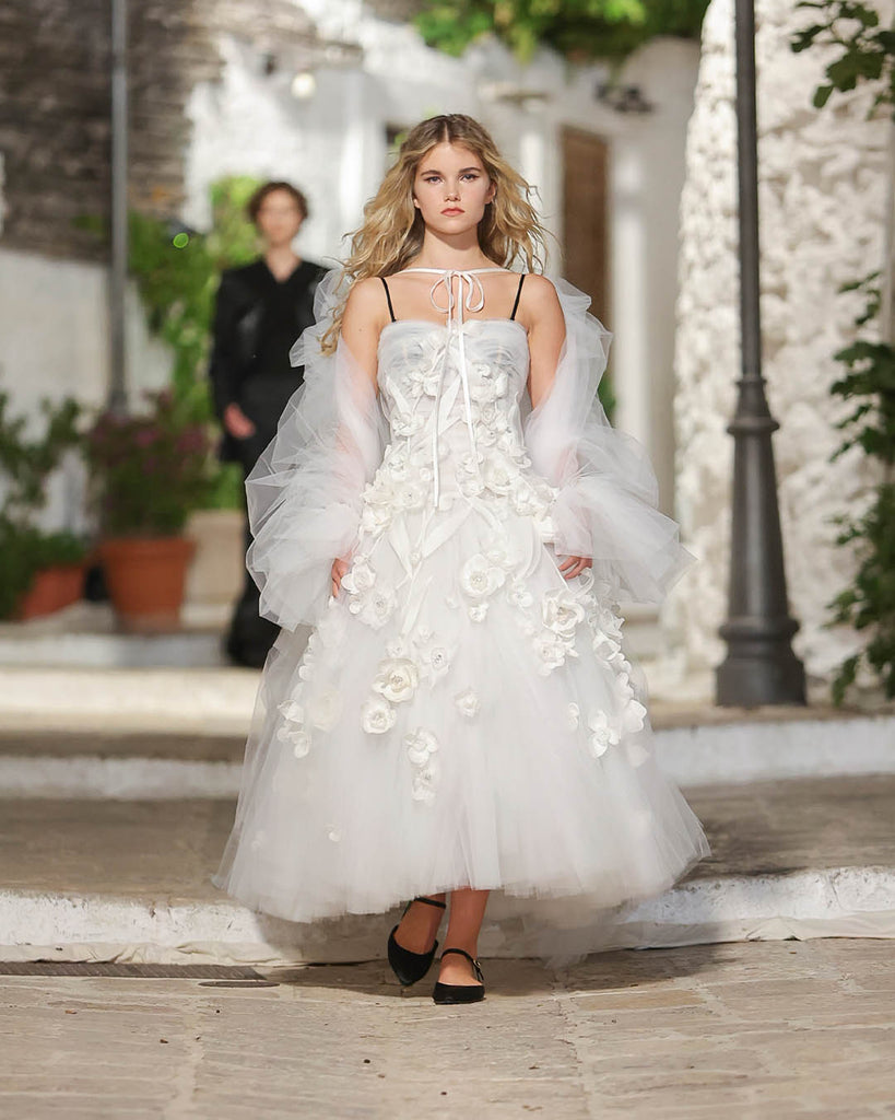 váy cưới đính hoa 3D dolce gabbana alta moda