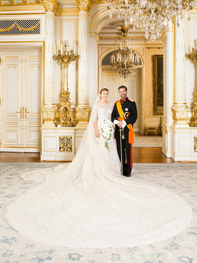 váy cưới elie saab của hoàng gia luxembourg