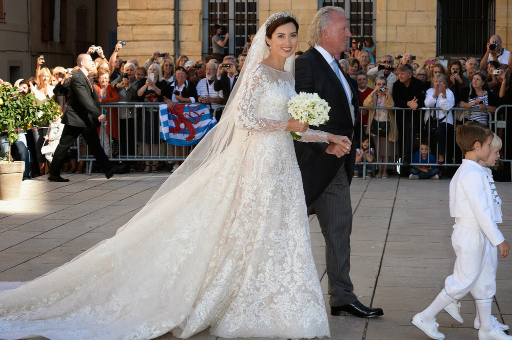 váy cưới elie saab cho cô dâu hoàng gia luxembourg