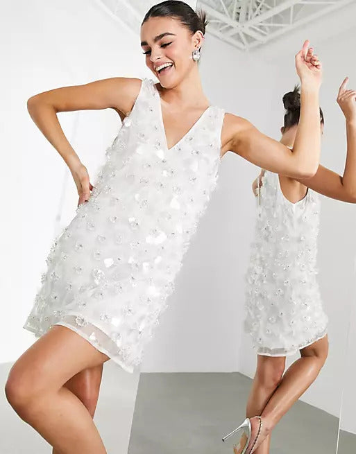 váy cưới ngắn mini dress cho mùa hè 2022
