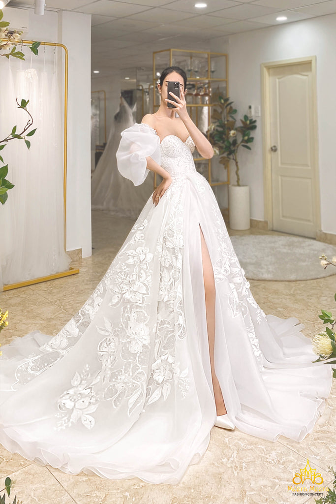 Xu hướng áo cưới 2022-2023 luxury wedding dress trends Meera Meera Fashion Concept