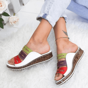 Large size sandals and slippers women's thick-soled color casual Roman ladies slippers Jasminesshop Shoes White / 37