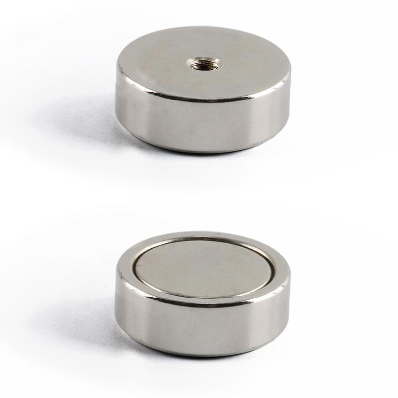 Male Thread Neodymium Pot - Diameter 25mm x 17mm, Buy Online