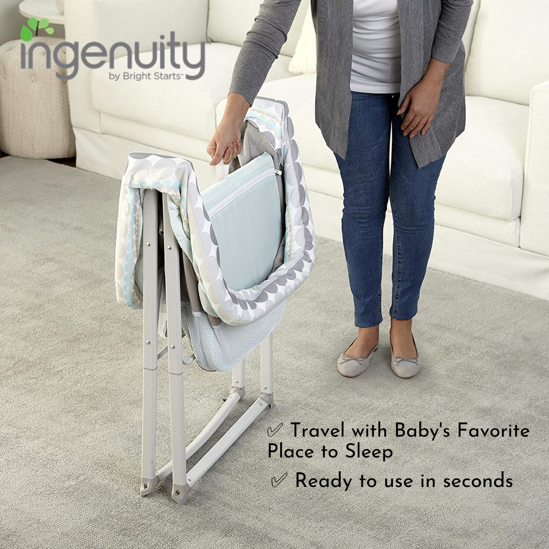 ingenuity foldaway rocking bassinet instructions