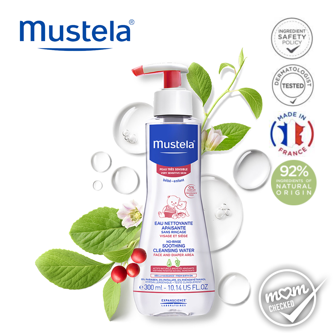 mustela soothing cleansing water