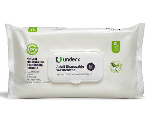 UnderX Adult Incontinence Underwear - Overnight Comfort Xtreme Absorbency  Pull Ups for Unisex, Leak Protection & Disposable Absorbent Latex Free, Adult  Diapers (Medium-100 Count) 