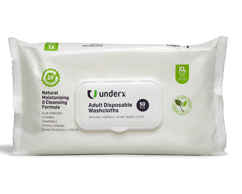 Underx 2PCS Xtreme Absorbency Adult Disposable Incontinence Underwear,  Sample Pack, Latex Free, w/Overnight Comfort, Heavy Absorbency, Leak  Protection