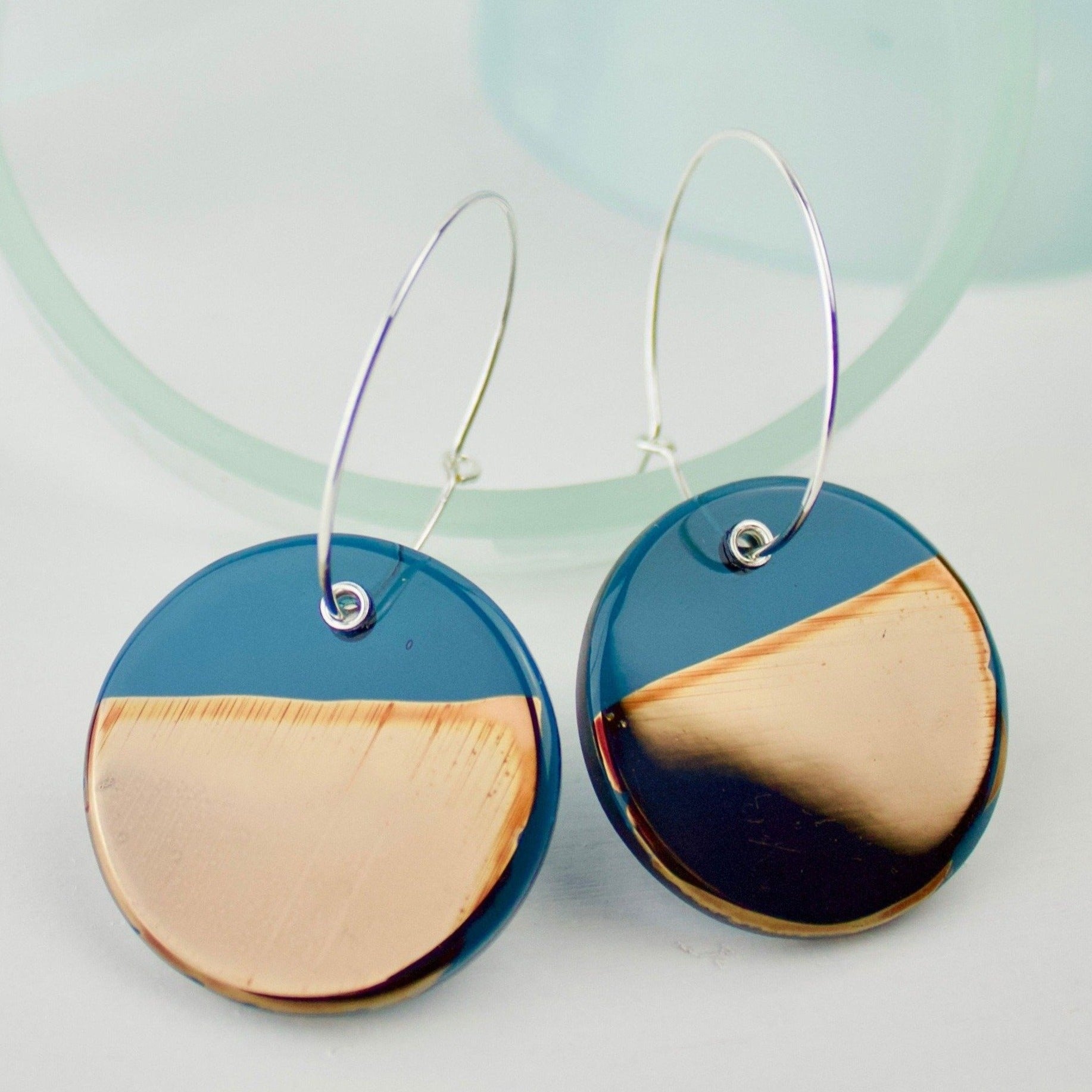 Bethany Wheeler — Glass & Copper Lustre Earrings