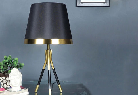 ANKUR AURAM FABRIC SHADE TRIPOD TABLE LAMP