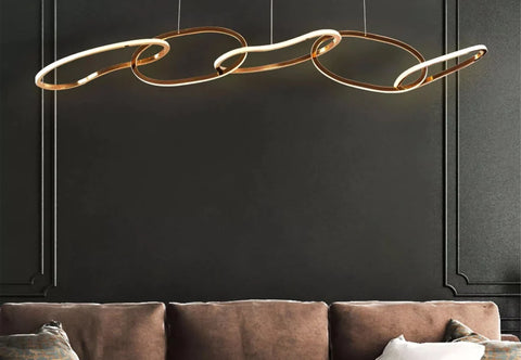 ANKUR GEOM UNITY LOOP CONTEMPORARY LED CHANDELIER