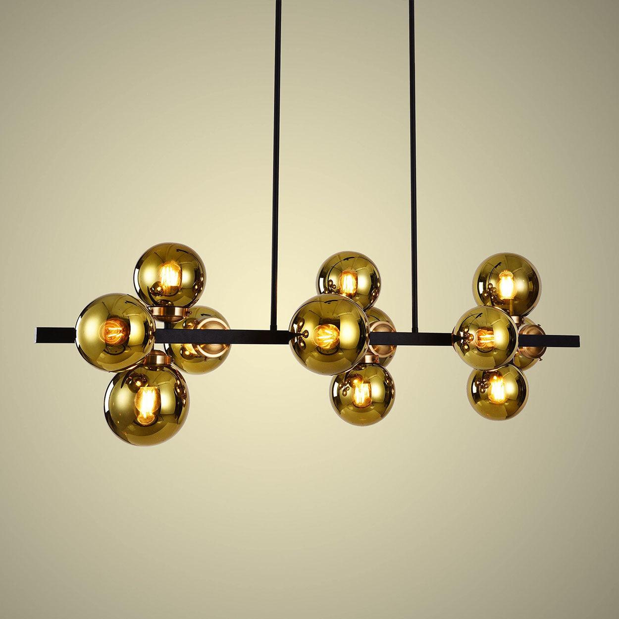 ANKUR GEOM HEXAGON 3 RING CONTEMPORARY LED CHANDELIER at the