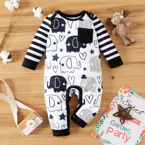 Baby Plaid Fluffy Fleece Long-sleeve Romper