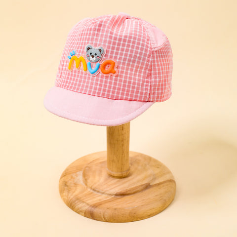 Checkered & Cartoon Graphic Baseball Cap