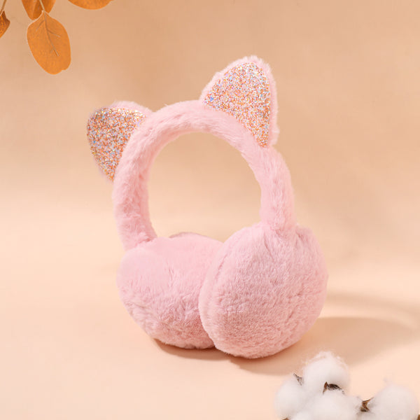 Toddler / Kid Sequin Ear Decor Fuzzy Earmuffs