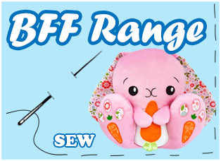 BFF Big Footed Friends Cute Plush Sewing Pattern Toy Range by Dolls And Daydreams