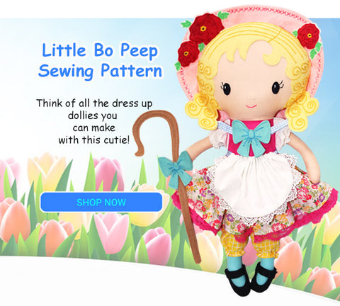 Little Bo Peep PDF Sewing Pattern by Dolls And Daydreams