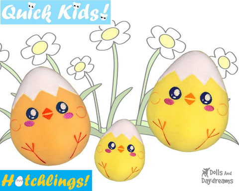 ITH & Sewing pattern Eggs and hatchling patterns galore