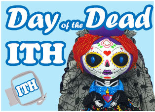 Day of the dead In the hoop machine embroidery patterns 