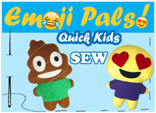 Emoji Kawaii Cute Plush Sewing Patterns by Dolls And Daydreams