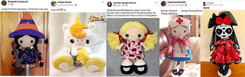 Customers love making dolls and daydreams patterns 
