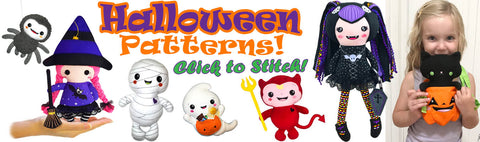 Halloween sewing and ITH patterns to stitch out fast and fun 