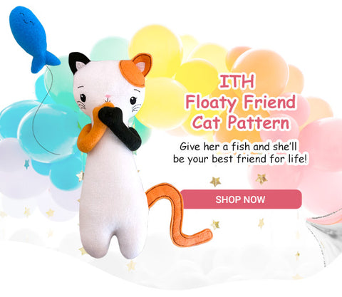 In The Hoop Floaty Friends Kitty Cat Plush Toy pattern by dolls and daydreams