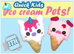 Ice Cream Pet Plushie Patterns Kawaii Soft Toy by Dolls And Daydreams