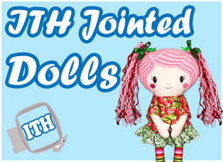 In The Hoop Machine Embroidery Jointed Doll Patterns 