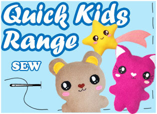 Quick Kids Kawaii Cute Plush Sewing Pattern Range by Dolls And Daydreams