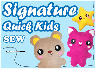 Signature Quick Kids Kawaii Cute Plush Sewing Patterns by Dolls And Daydreams
