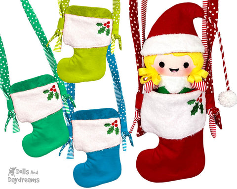 elf shelf sewing pattern and machine embroidery pattern  