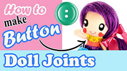 How to make a doll button joint video tutorial 